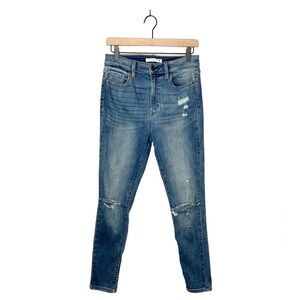 Eunina Bella Super High Rise Skinny Ankle Stretchy Denim Jeans Juniors 9‎